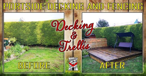 Decking and Trellis Style Bin Storage Fence Project Article Image